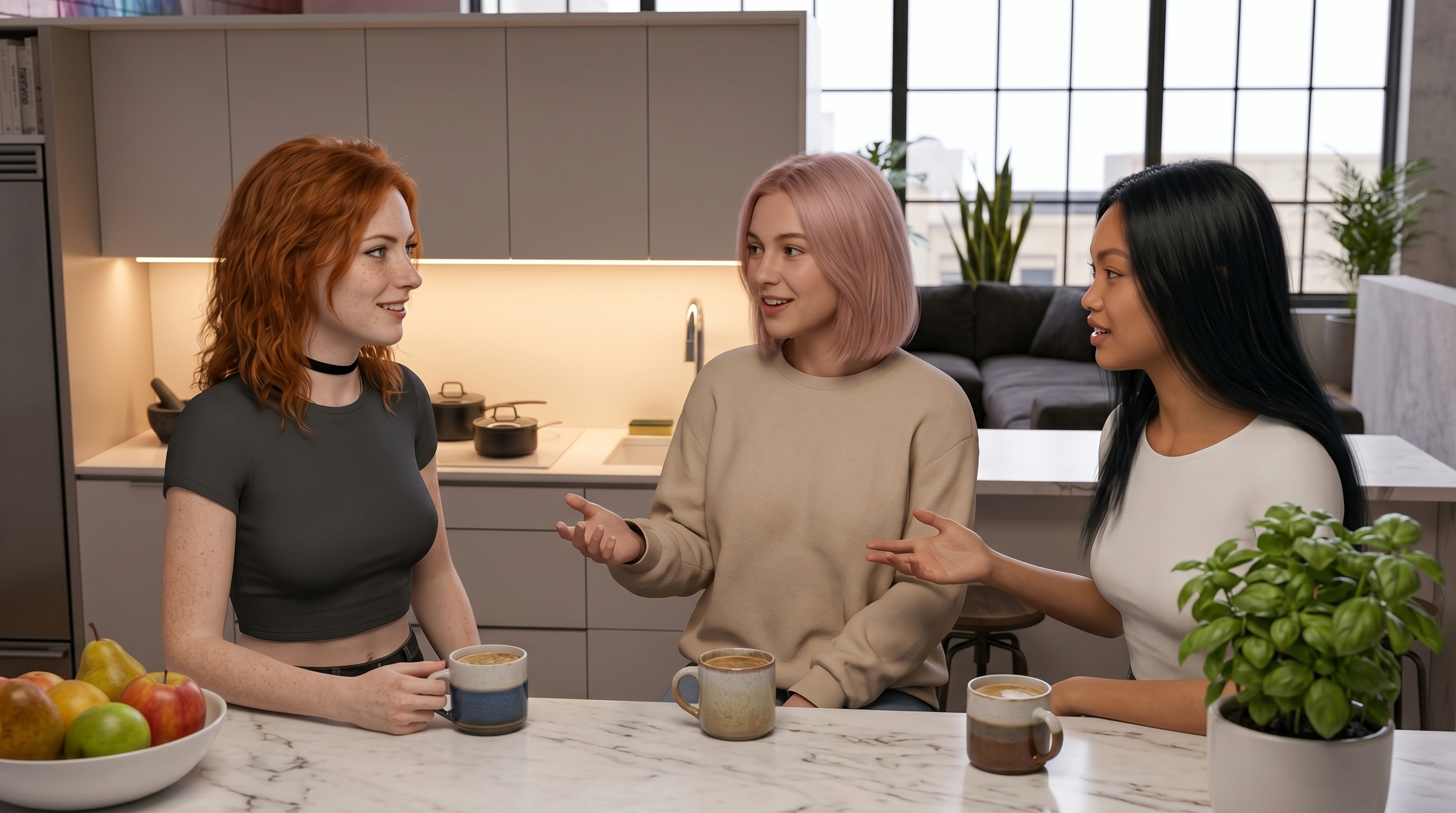 Mayiko, Lara und Sunny